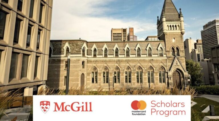 Mastercard Foundation Scholars Program for African Students at McGill University