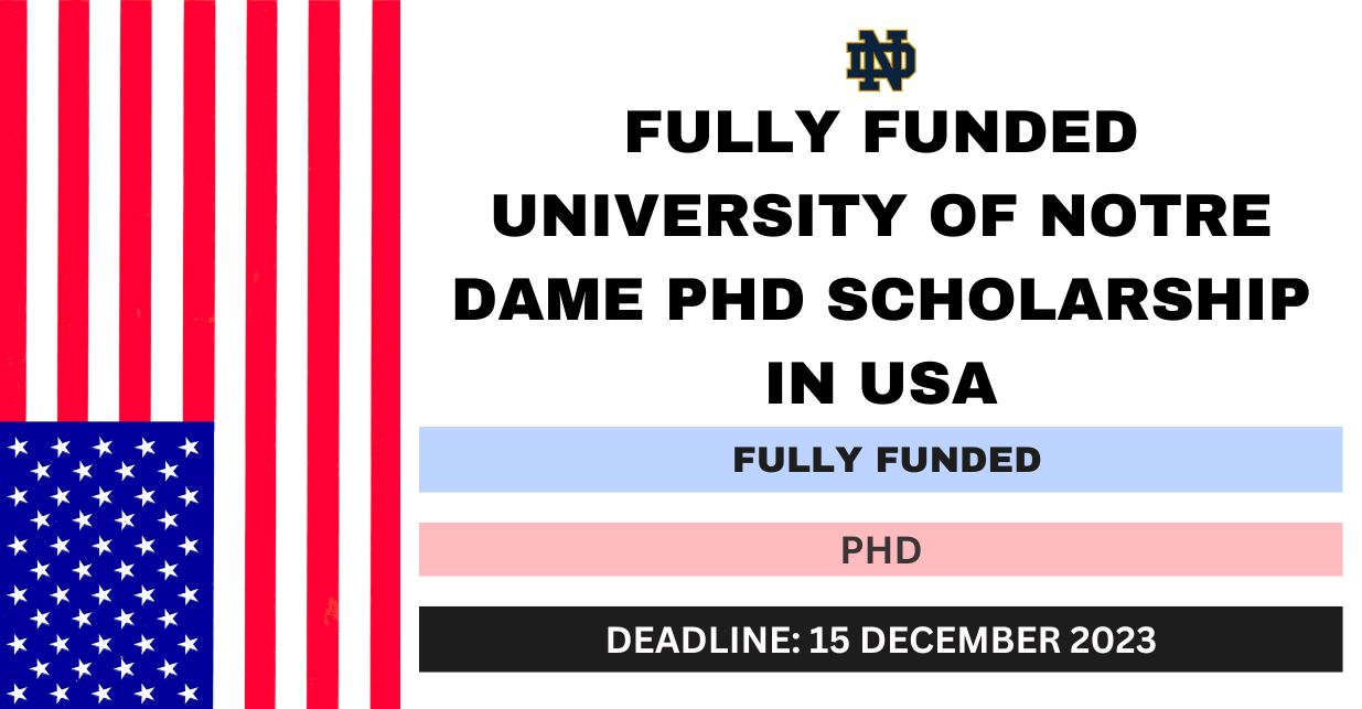 Ph.D. Scholarship in Peace Studies at the University of Notre Dame